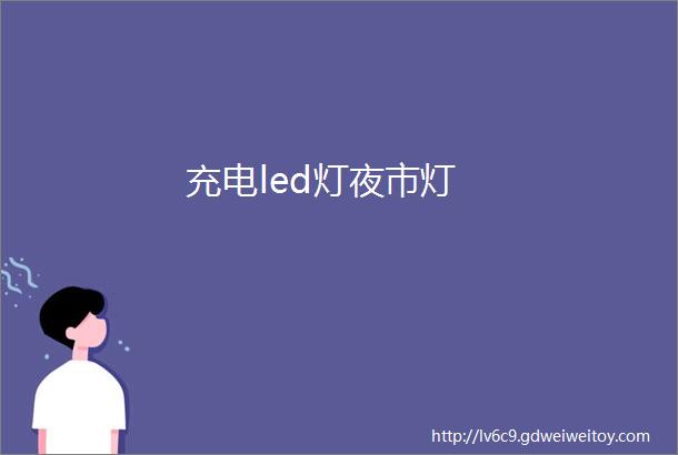 充电led灯夜市灯