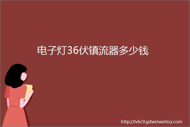 电子灯36伏镇流器多少钱